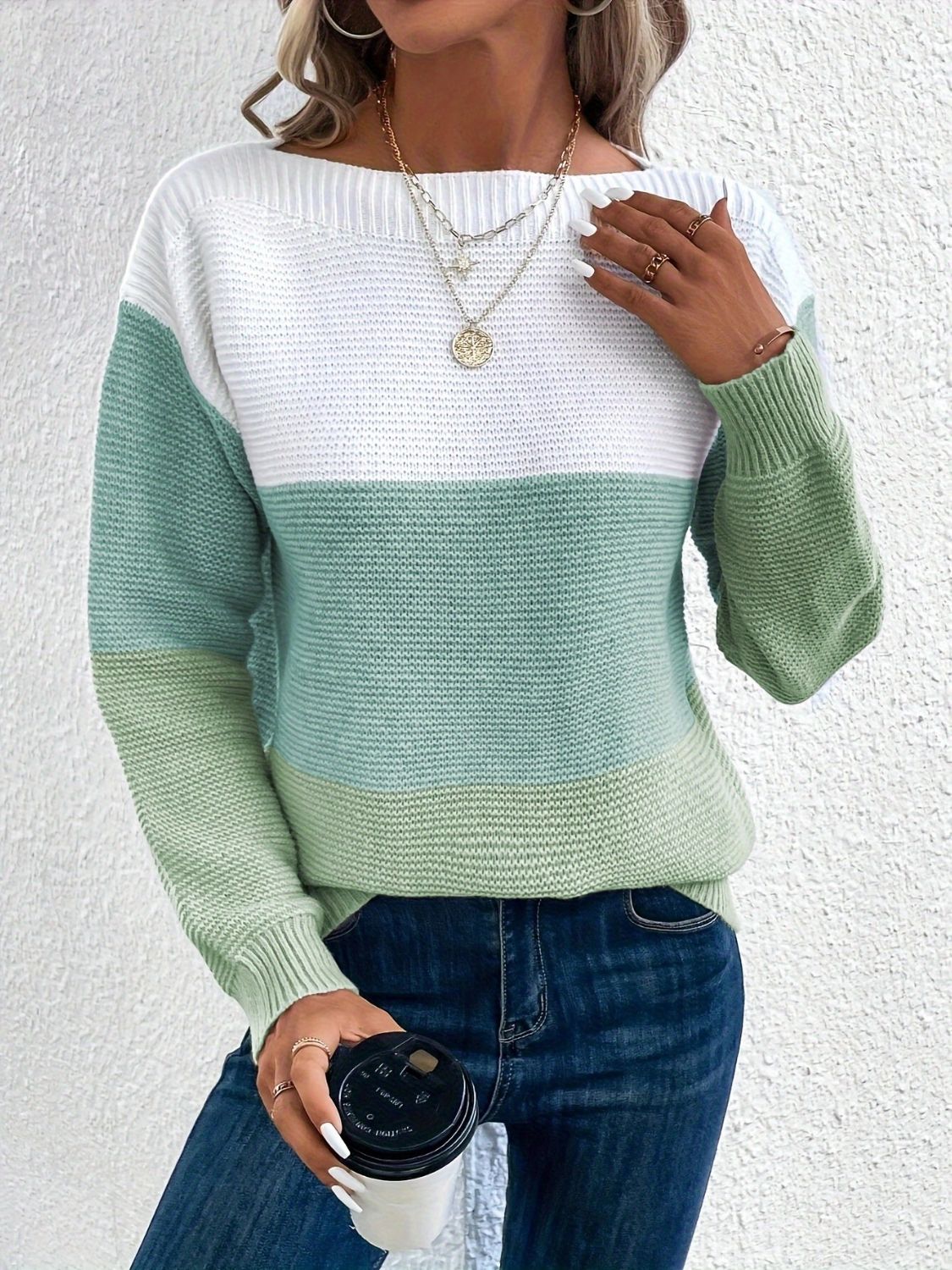 Carter Color Block Sweater