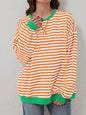 Lovelet Contrast Striped Sweatshirt