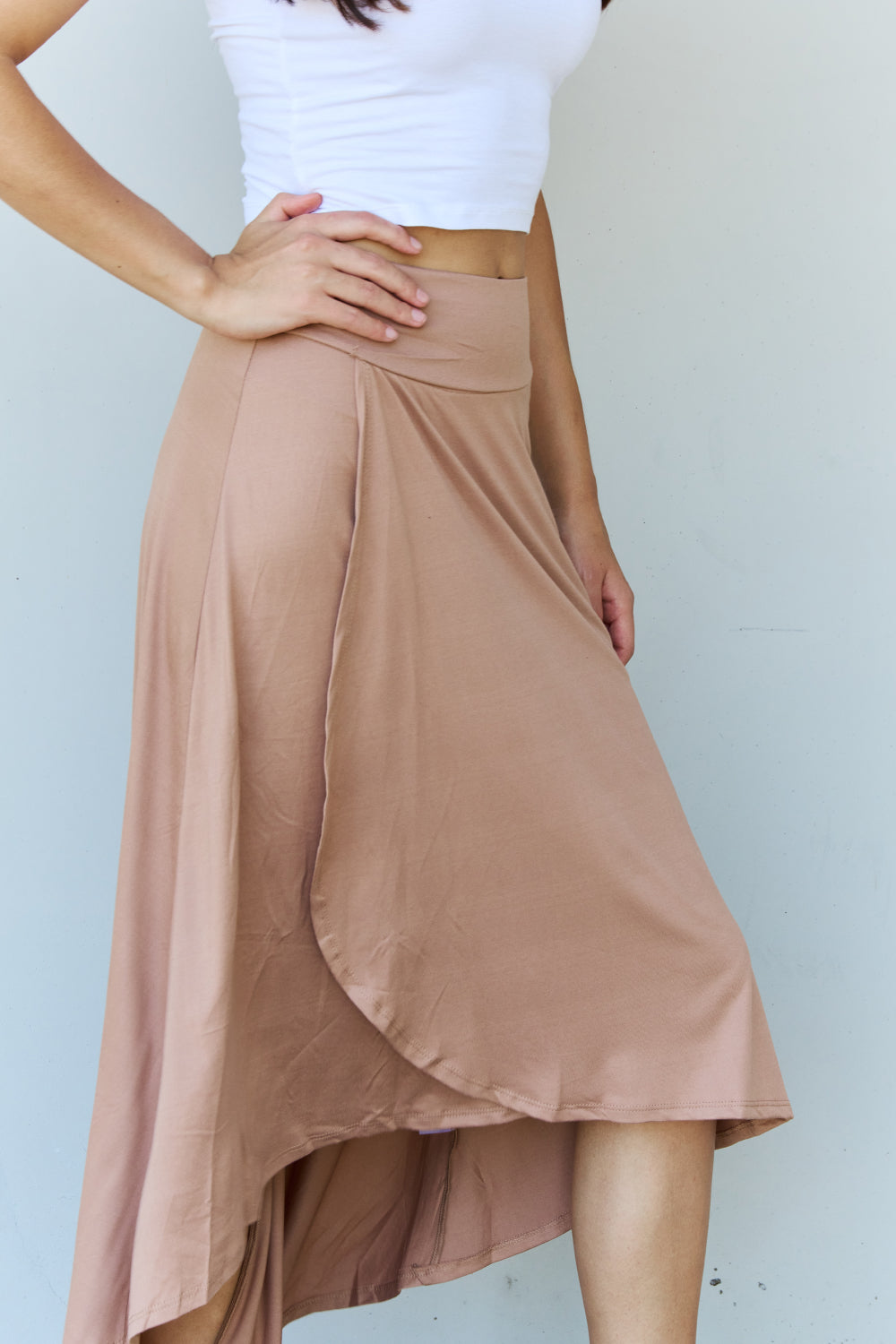 Ninexis High Waisted Flare Maxi Skirt