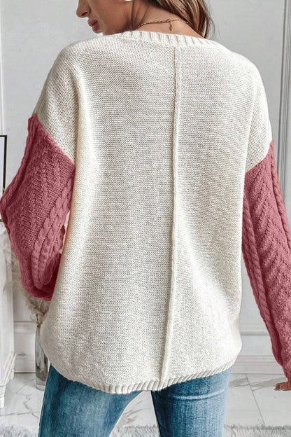 Ami Color Block Sweater