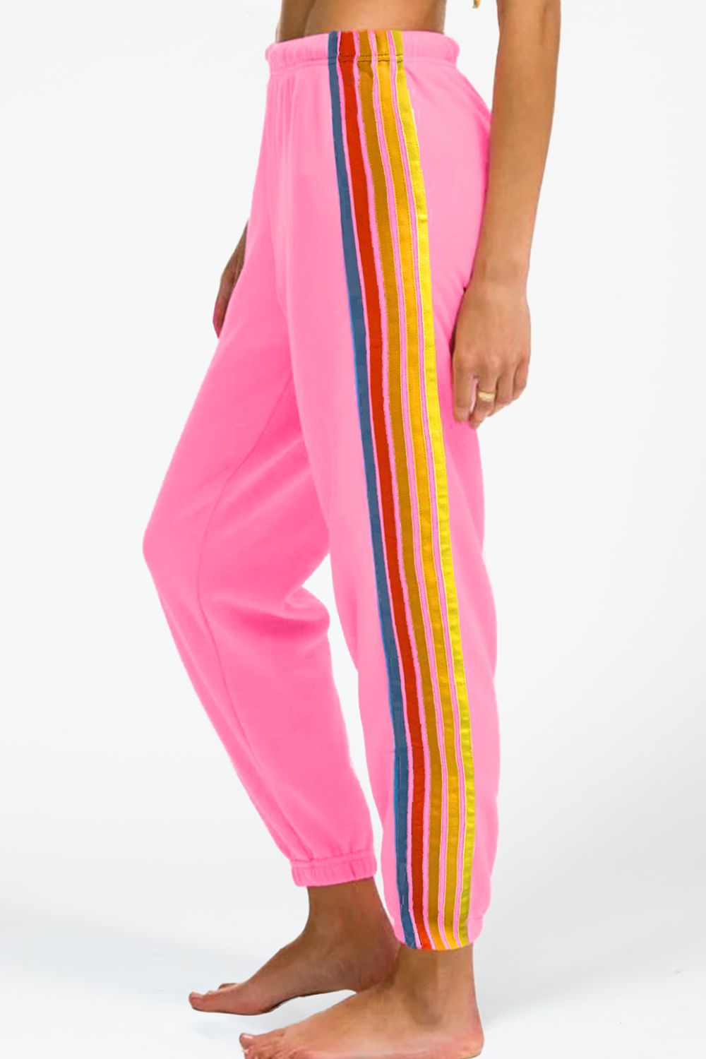 Contrast Striped Active Pants