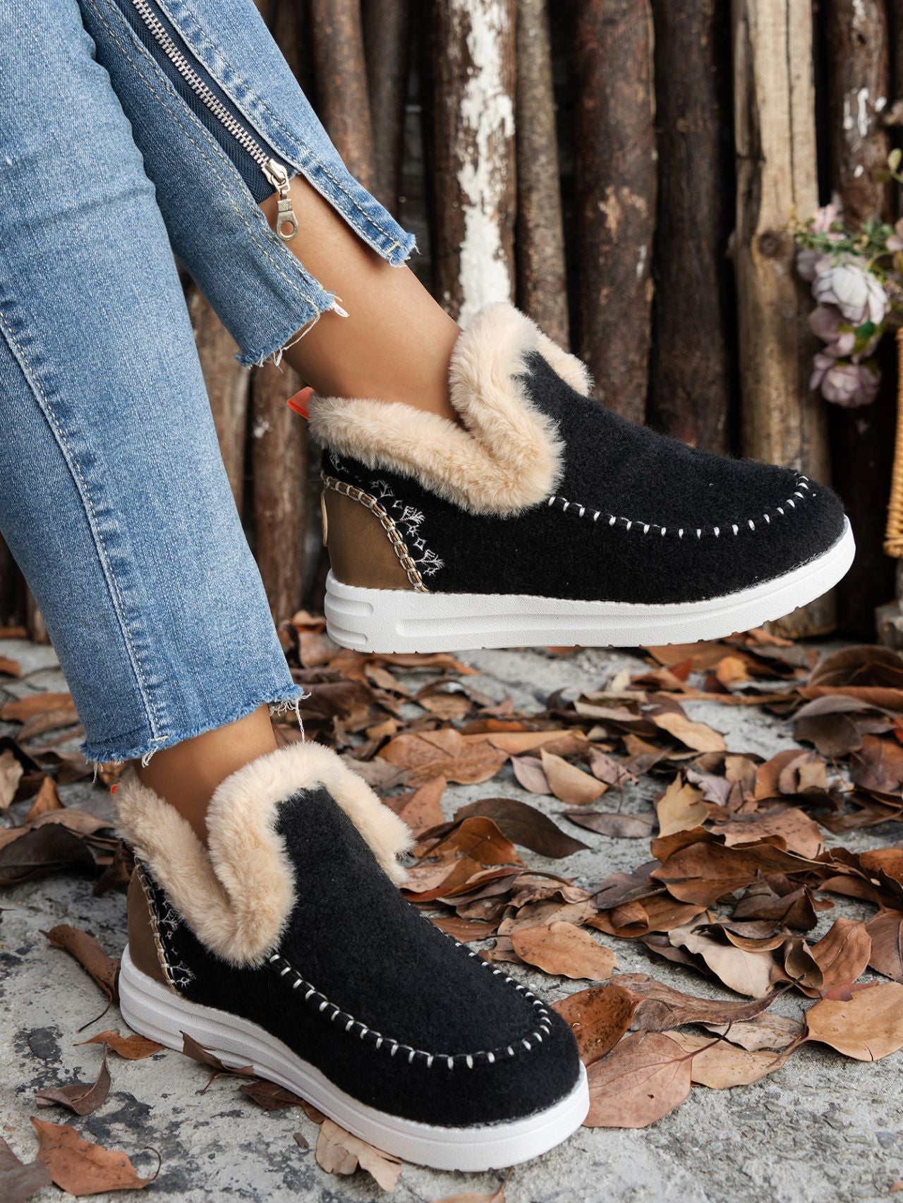 Furry Suede Sneakers