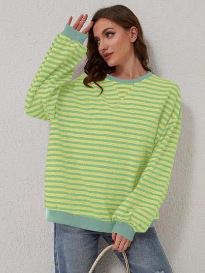 Lovelet Contrast Striped Sweatshirt