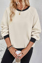 Texture Contrast Sweatshirt