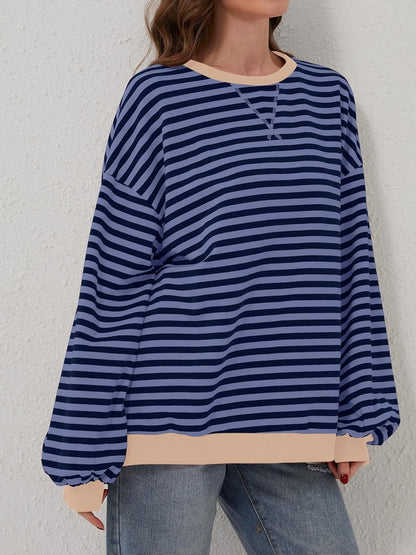 Lovelet Contrast Striped Sweatshirt