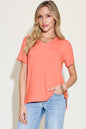 Basic Bae Bamboo V-Neck High-Low T-Shirt