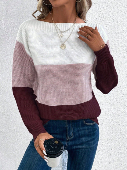 Carter Color Block Sweater