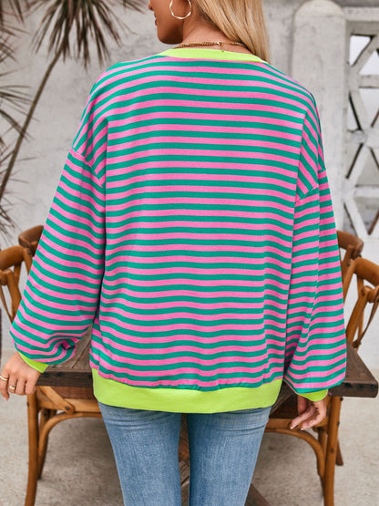 Lovelet Contrast Striped Sweatshirt