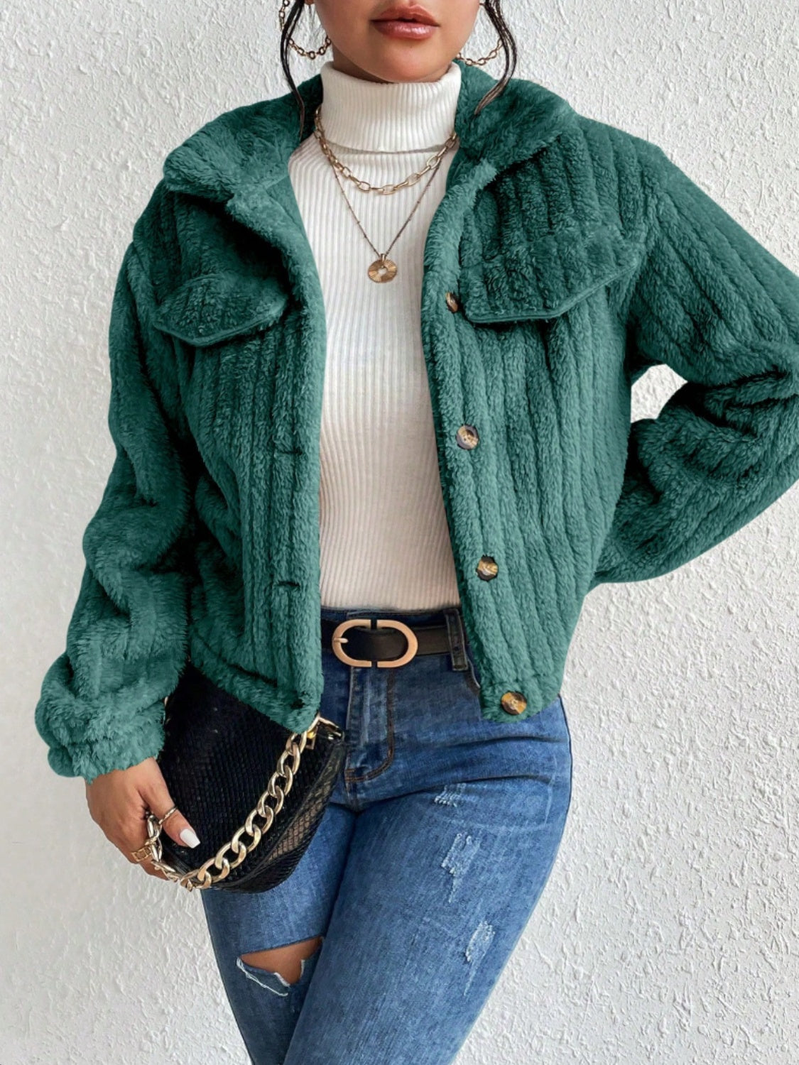 Jenny Button Up Collared Jacket