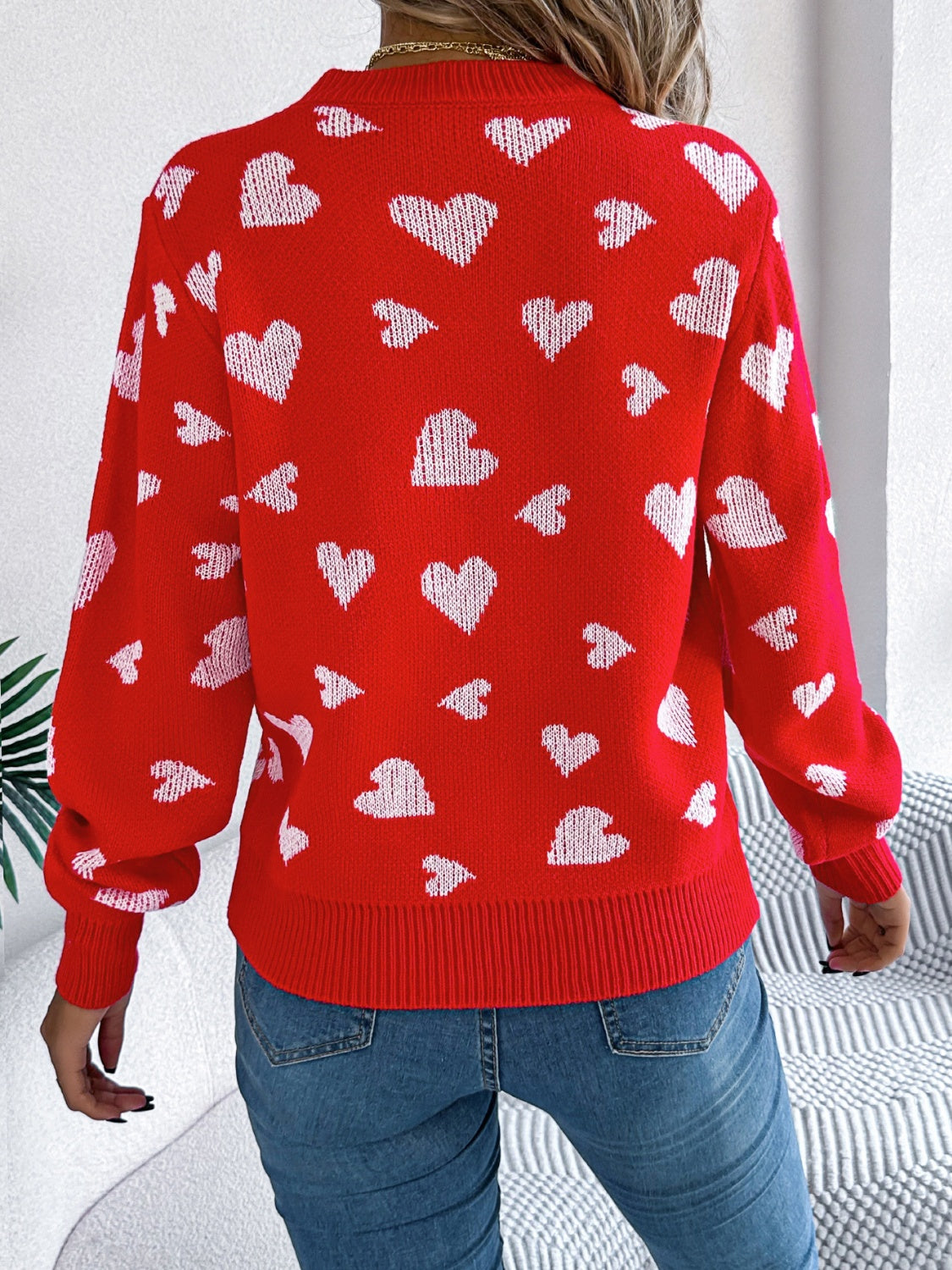 Megan Heart Sweater