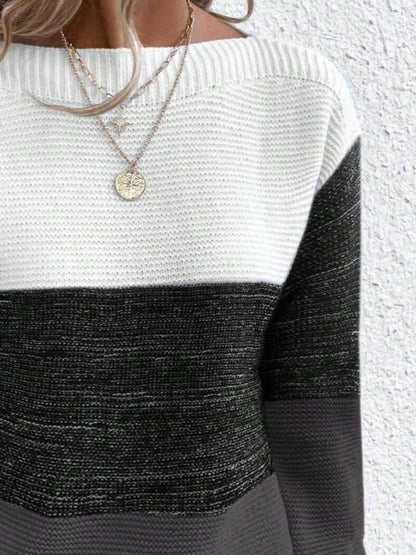 Carter Color Block Sweater