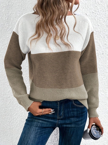 Carter Color Block Sweater