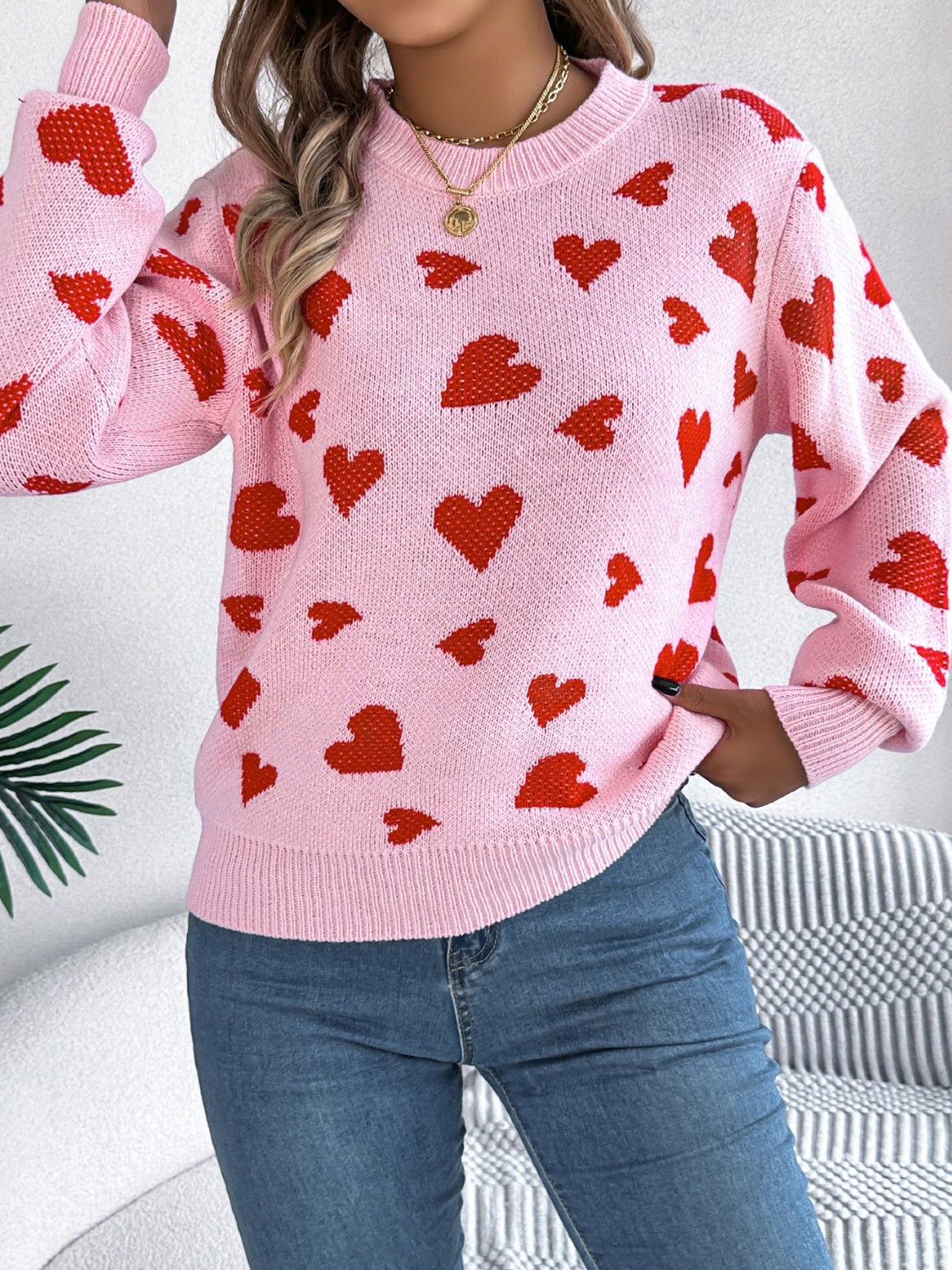 Megan Heart Sweater