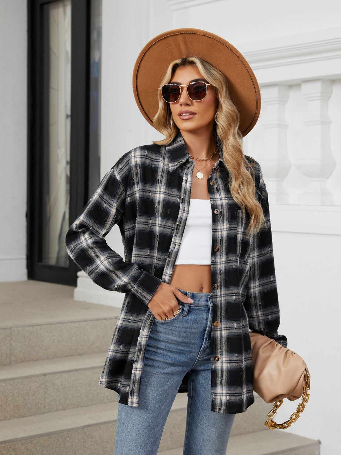 Penny Plaid Button Up