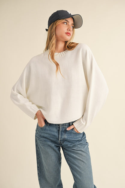 Mable Dolman Cropped Sweater