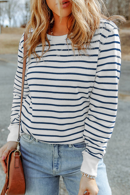 Hannah Striped Print Top