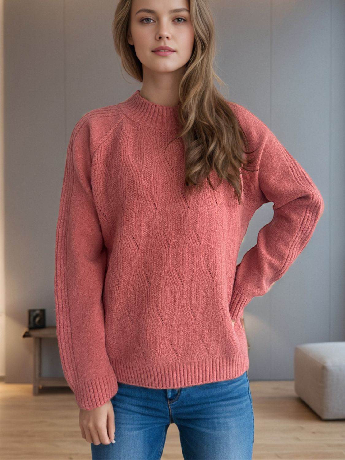 Mock Neck Sweater