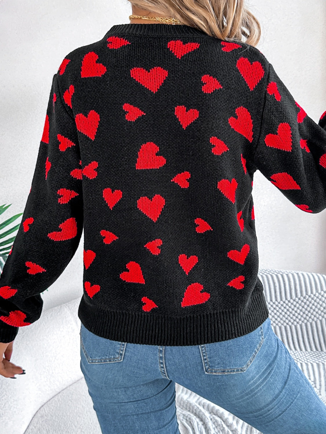 Megan Heart Sweater