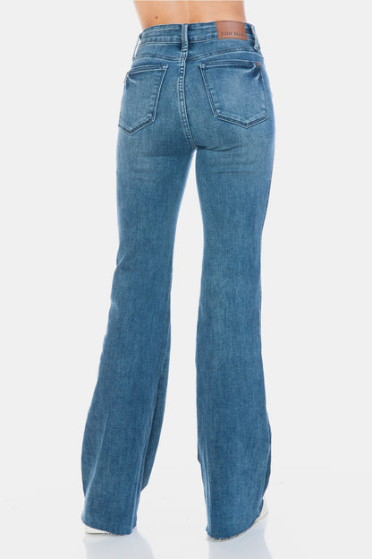 Judy Blue Cut Hem Flare Jeans