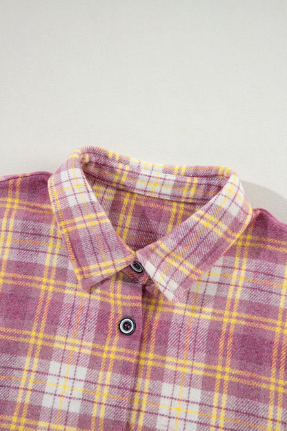 Plaid Collared Shacket