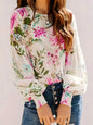 Printed Lantern Blouse