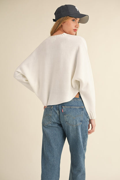 Mable Dolman Cropped Sweater