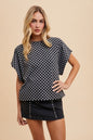 Annie Wear Checkered Short Sleeve T-Shirt