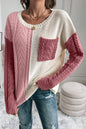 Ami Color Block Sweater