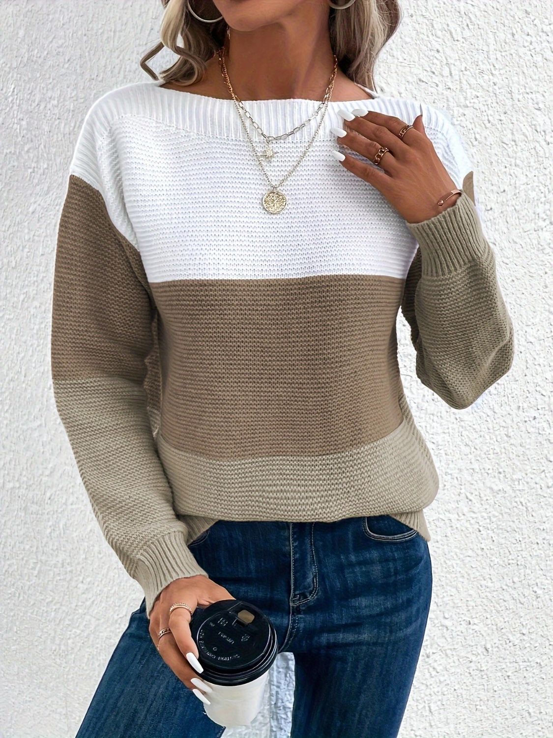 Carter Color Block Sweater