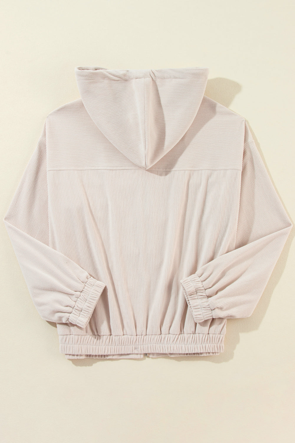 Pocketed Zip Up Hooded Jacket