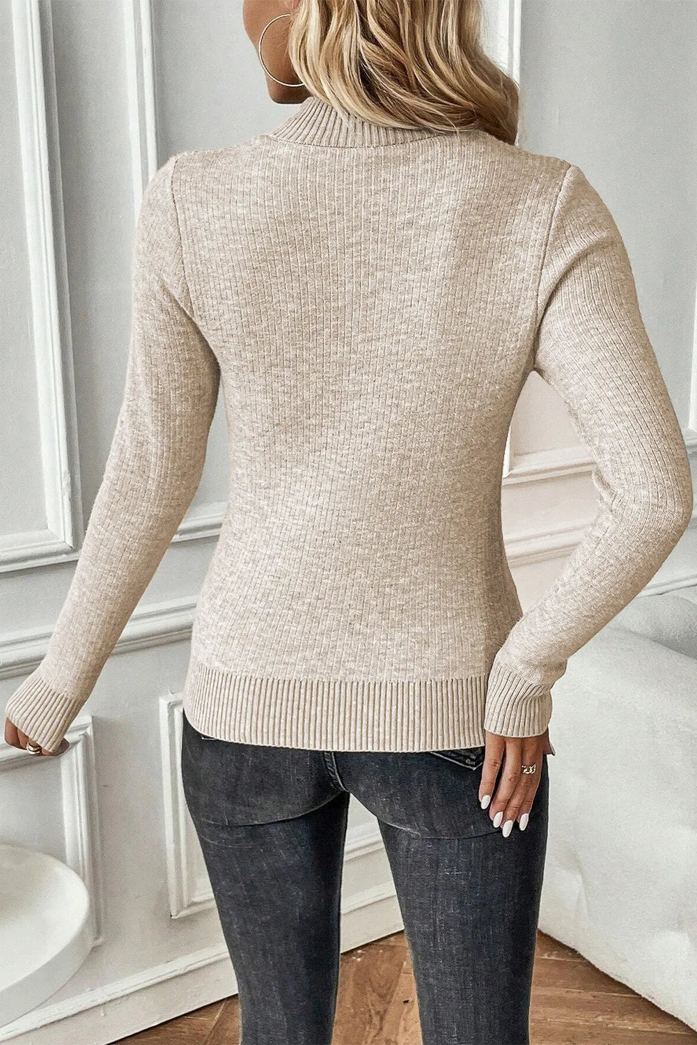 Raini Mock Neck Sweater