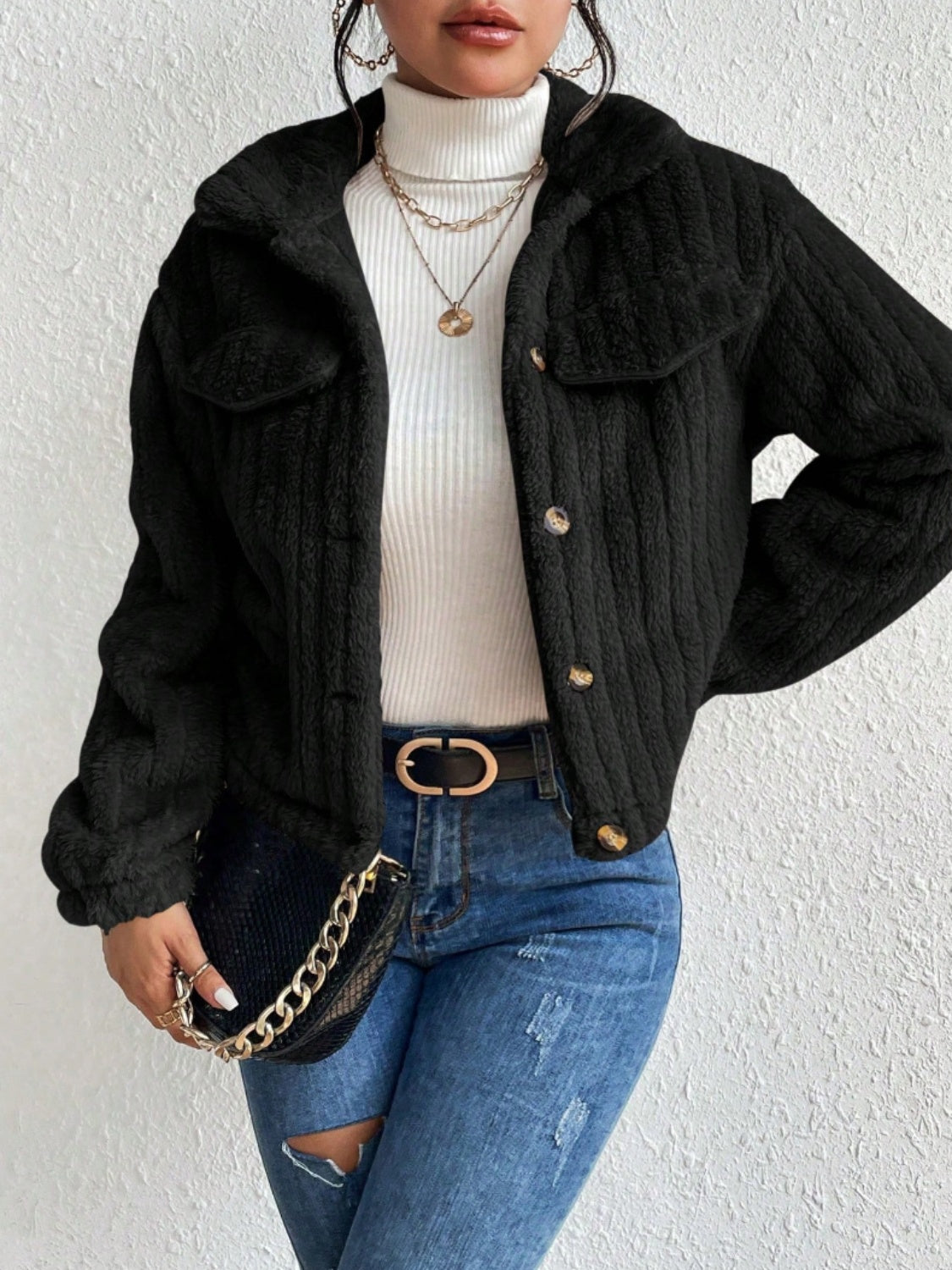 Jenny Button Up Collared Jacket