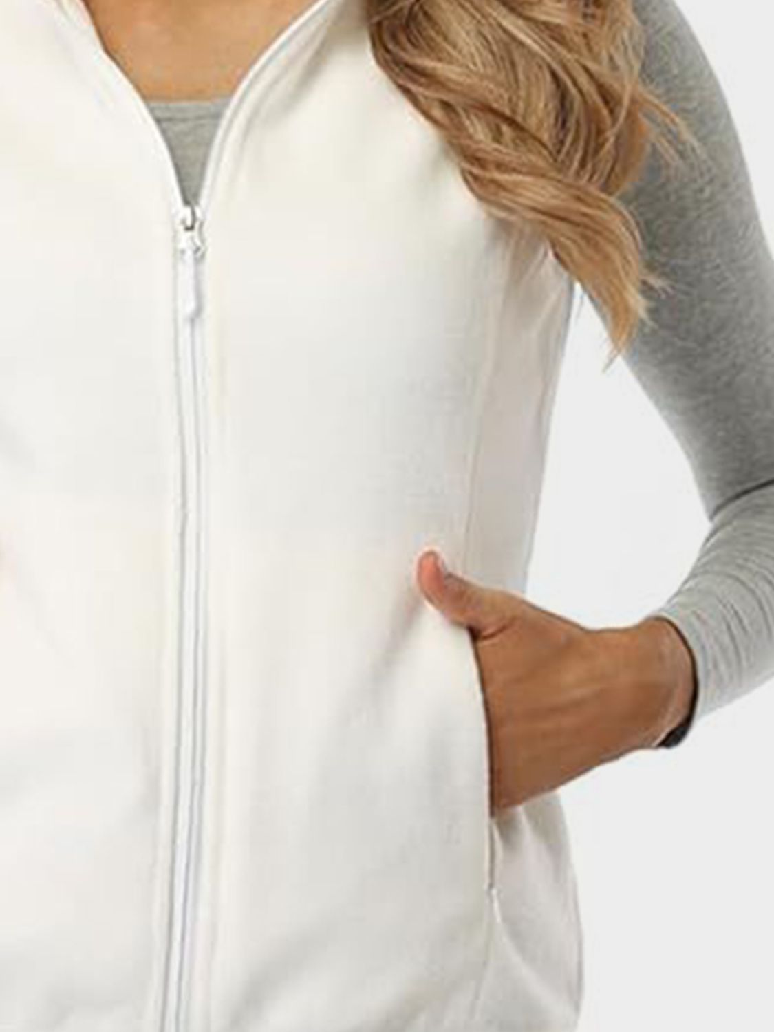 Zip Up Vest with Pockets