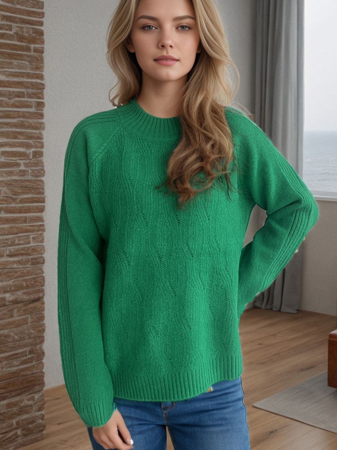 Mock Neck Sweater