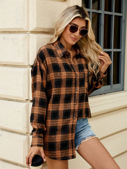 Penny Plaid Button Up