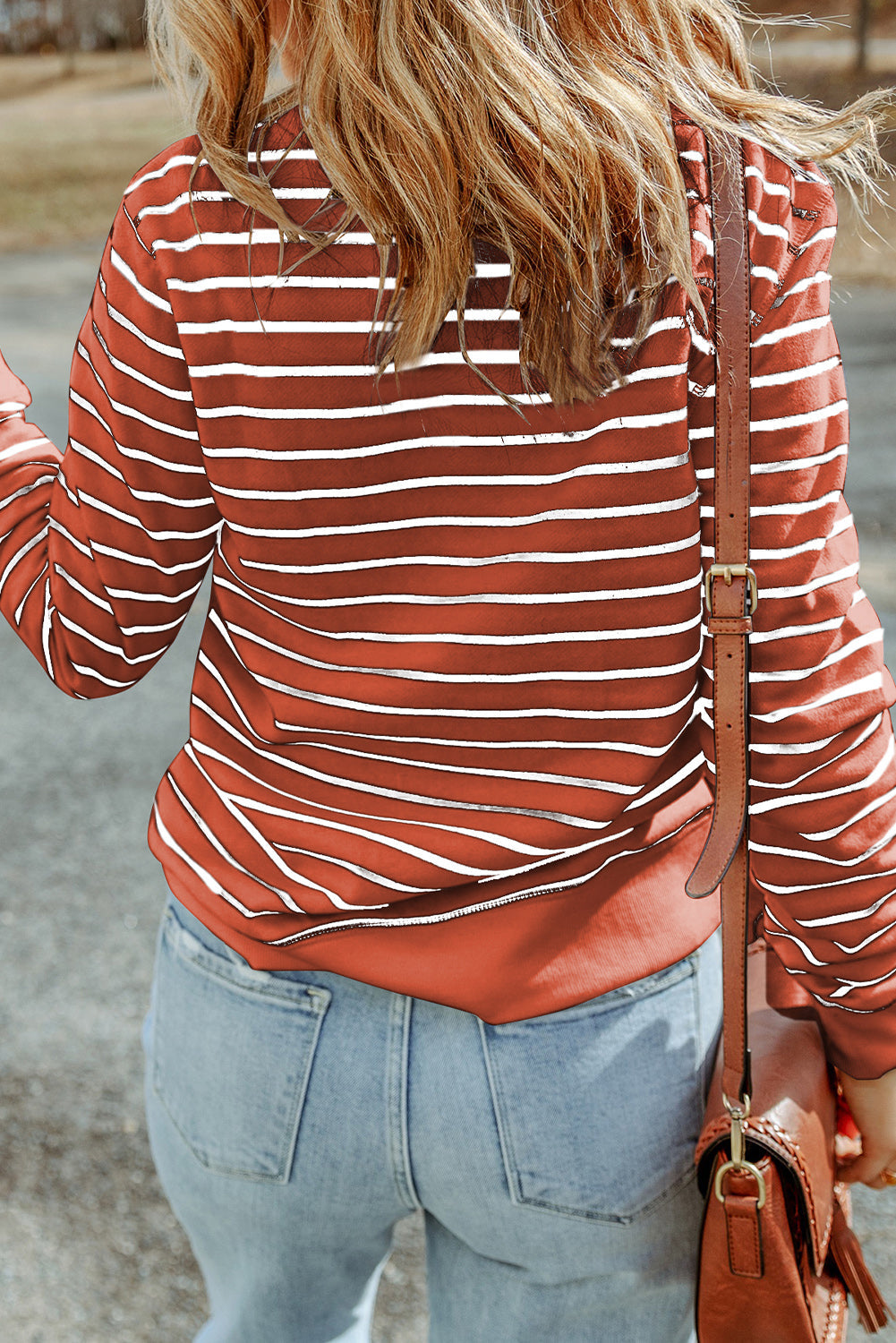 Hannah Striped Print Top