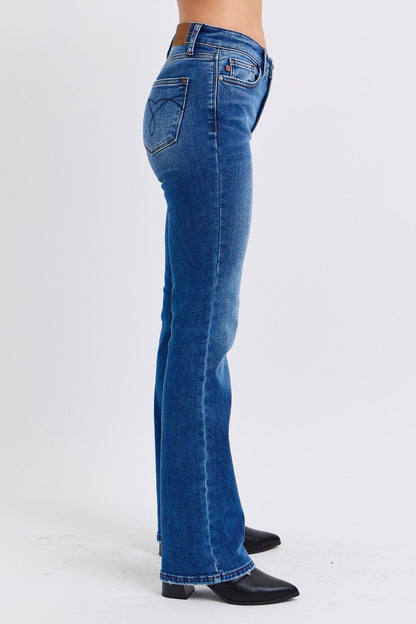 Judy Blue Mid-Rise Bootcut Jeans with Thermal Lining