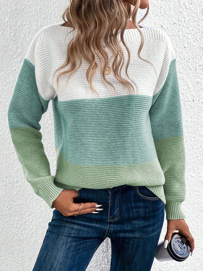 Carter Color Block Sweater