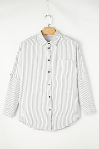 Stacee Striped Collared Shirt