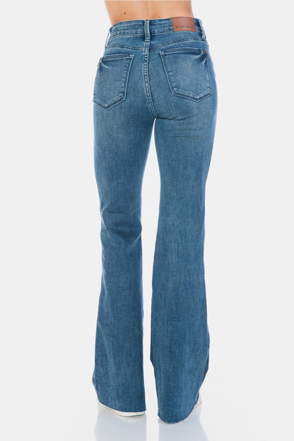 Judy Blue Cut Hem Flare Jeans