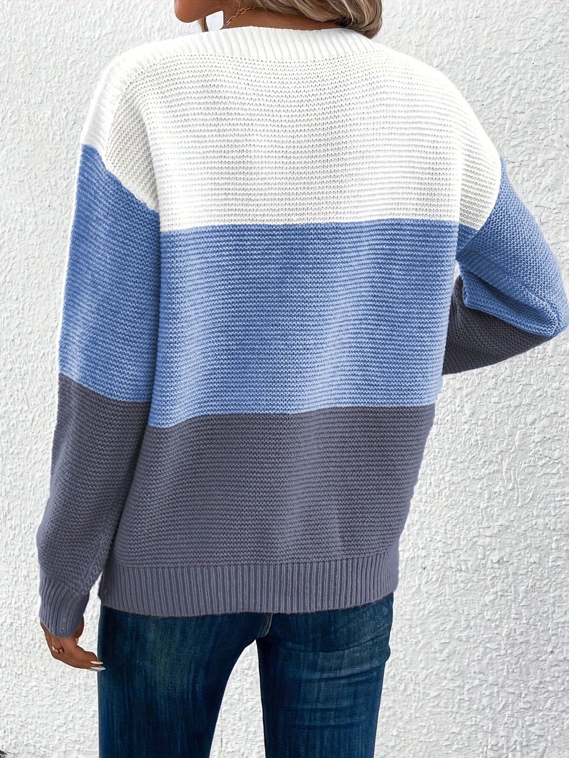 Carter Color Block Sweater