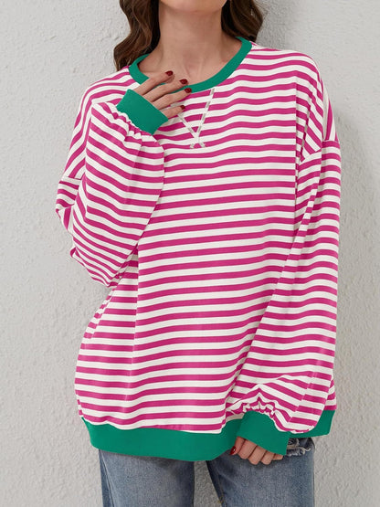 Lovelet Contrast Striped Sweatshirt