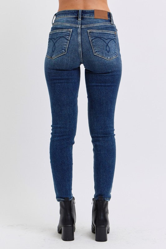 Judy Blue Mid-Rise Skinny Jeans with Thermal Lining