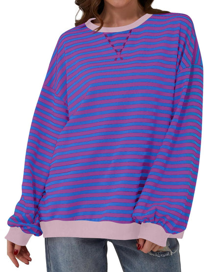 Lovelet Contrast Striped Sweatshirt