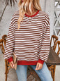 Lovelet Contrast Striped Sweatshirt