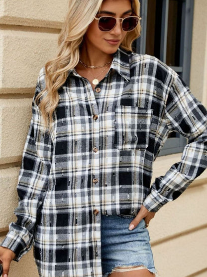 Penny Plaid Button Up