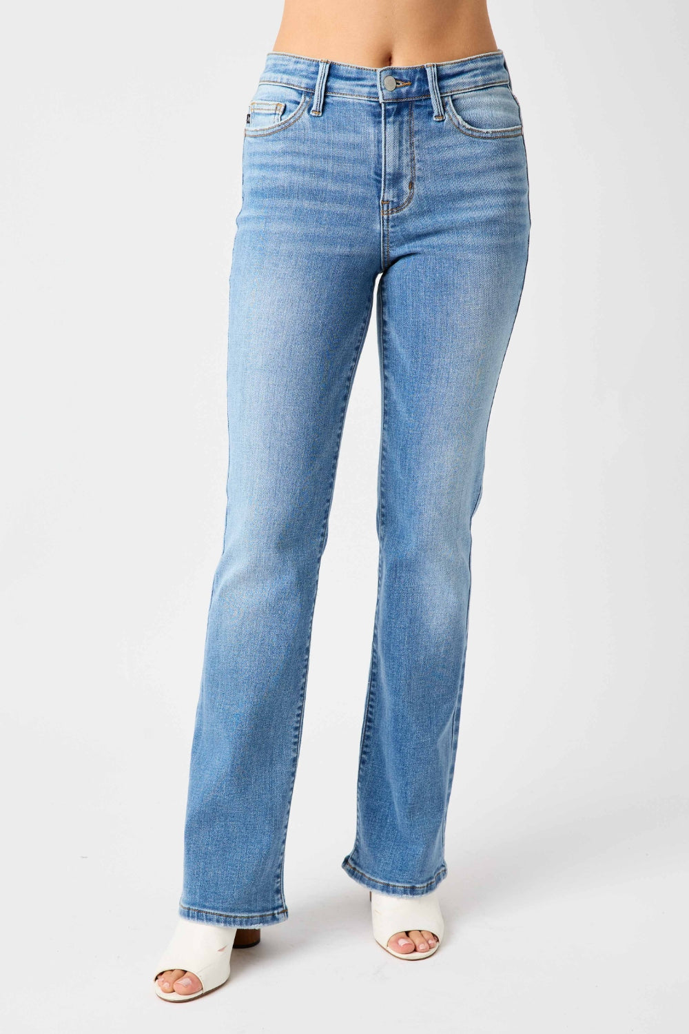 Judy Blue Mid-Rise Straight Jeans