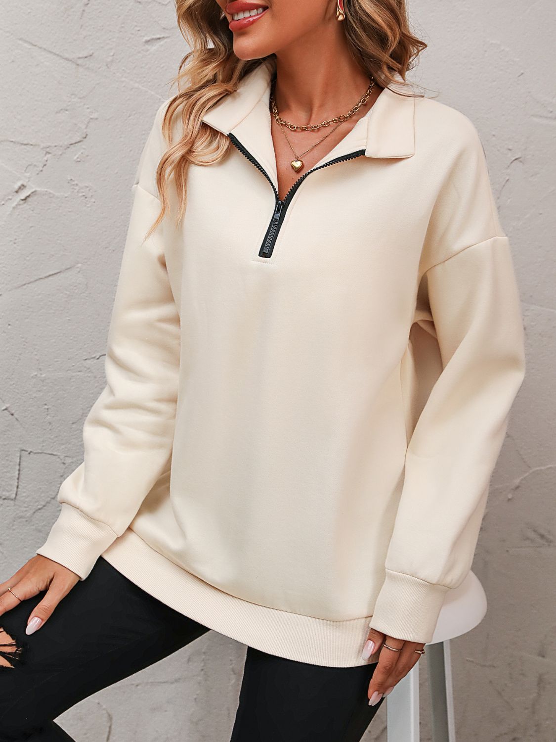 Mandy Zip-Up Sweatshirt