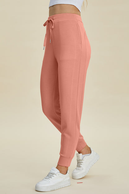 Basic Bae Scuba Drawstring High Waist Joggers