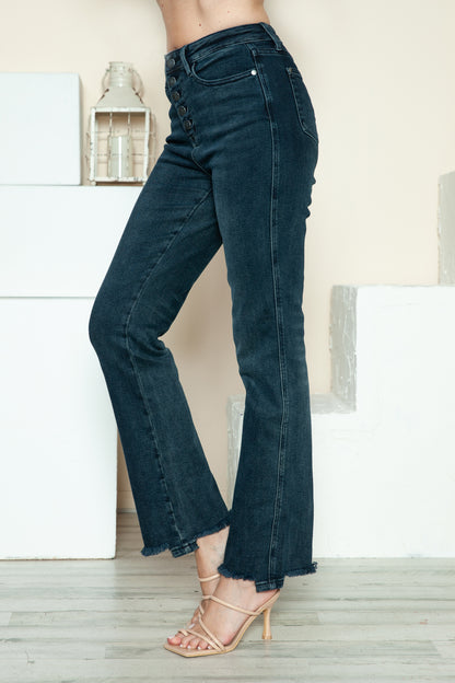 Judy Blue Button Fly Straight Jeans